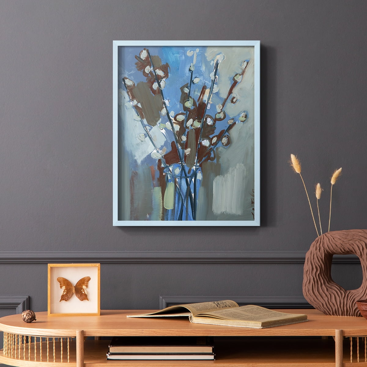 Winter Willow I Framed Print - Solid Wood in Single Picture Frame Solid Wood 2 Framed Print