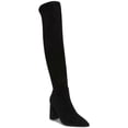 thumbnail image 2 of Wild Pair Womens EILEENE Faux Leather Pointed Toe Knee-High Boots, 2 of 11