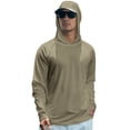 thumbnail image 6 of Men's Hooded UPF 50+ Sun Protection Long Sleeve Shirts Uv Protection Athletic Fishing Swimming Lightweight Hoodie with Hood Quick Dry T-Shirts Rash Guards@100, 6 of 6