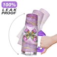 thumbnail image 6 of Purple Butterfly 40 Oz Tumbler with Handle Lid and Straw, Stainless Steel Double Walled Vacuum Insulated Cup, Cute Anniversary Wedding Birthday Gifts Tumbler for Women Men Friends Outdoor Indoor, 6 of 7
