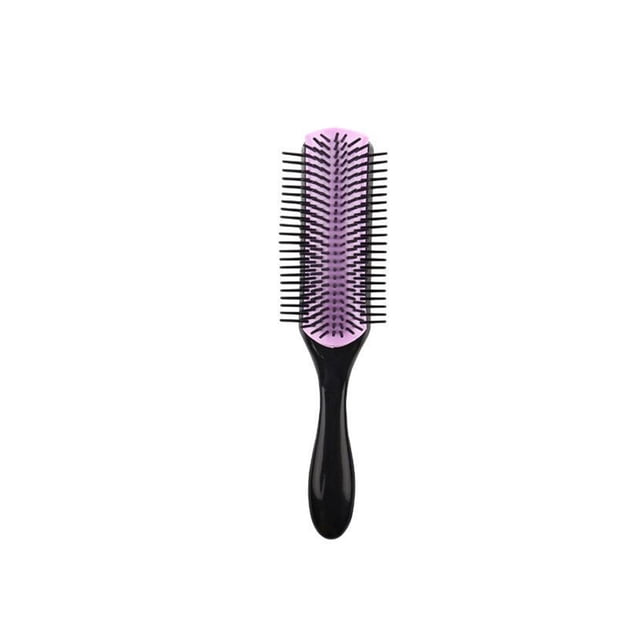Soidarity Peine para el cabello para peinar, salón de modelado, herramientas de barbería, peines para desenredar de 9 filas, recto, húmedo, negro y Type3 NO3 Soidarity CE012376-04