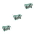 thumbnail image 1 of relayinert Collapsible Mops Bucket Portable Multifunctional Large Capacity Wide Applications Fold Basin For Small+Green 3Set, 1 of 6