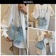 thumbnail image 2 of Denim Bucket Bag, Jean Purses For Women Denim Crossbody Bags Hobo Bag Drawstring Handbag, 2 of 5