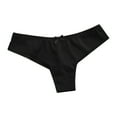 thumbnail image 2 of YWDJ Thongs for Women Lightweight No Show Fashion Briefs Comfortable Underwear Causal Panties Briefs Black M, 2 of 3