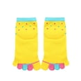 thumbnail image 2 of Polka Dots Prints Stretchy Ankle Length Toe Socks Yellow 8-9.5, 2 of 2