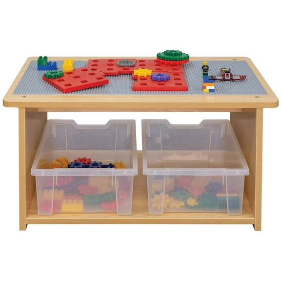 Kids Corner Play Center - Little Corner Storage & Play Area - Creative Building Toy Organizer