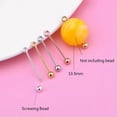 thumbnail image 2 of QQTDFG 925 Sterling Silver Pearl Bead Pendant Eye Screw Ball Head Pin A2576-8mm-Gold-3 pieces, 2 of 9