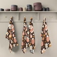thumbnail image 5 of 6-Pack Decorative Kitchen Towels - Absorbent Dish Cloths, 28x18 Inches, Quick-Dry Polyester with Hanging Loop，Retro Groovy Easter Eggs, 5 of 7