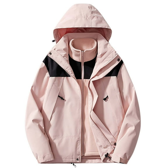 XFYSSS Men's Fashion Solid Color Casual Outdoors Sports Zipper Pockets Assault Suit Long Sleeve Hooded Casual Outwear & Jackets Men Polyester Blouse