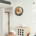 thumbnail image 6 of Voice Activated Clock with Glow Light 12 Inch Large Silent Wall Clock Battery Operated for Home Decor Cat and Love, 6 of 8