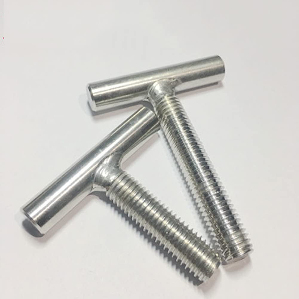 2 Pcs 304 Stainless Steel T-Cylinder Weld Rivets M4x50mm.