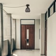 thumbnail image 7 of Kiven Motion Sensor Ceiling Light, Motion Activated Plug-in Ceiling lamp,Black Farmhouse Twine Motion Lights, Adjustable Delay Time for Laundry Bathroom Stair Hallway TB3334, 7 of 7