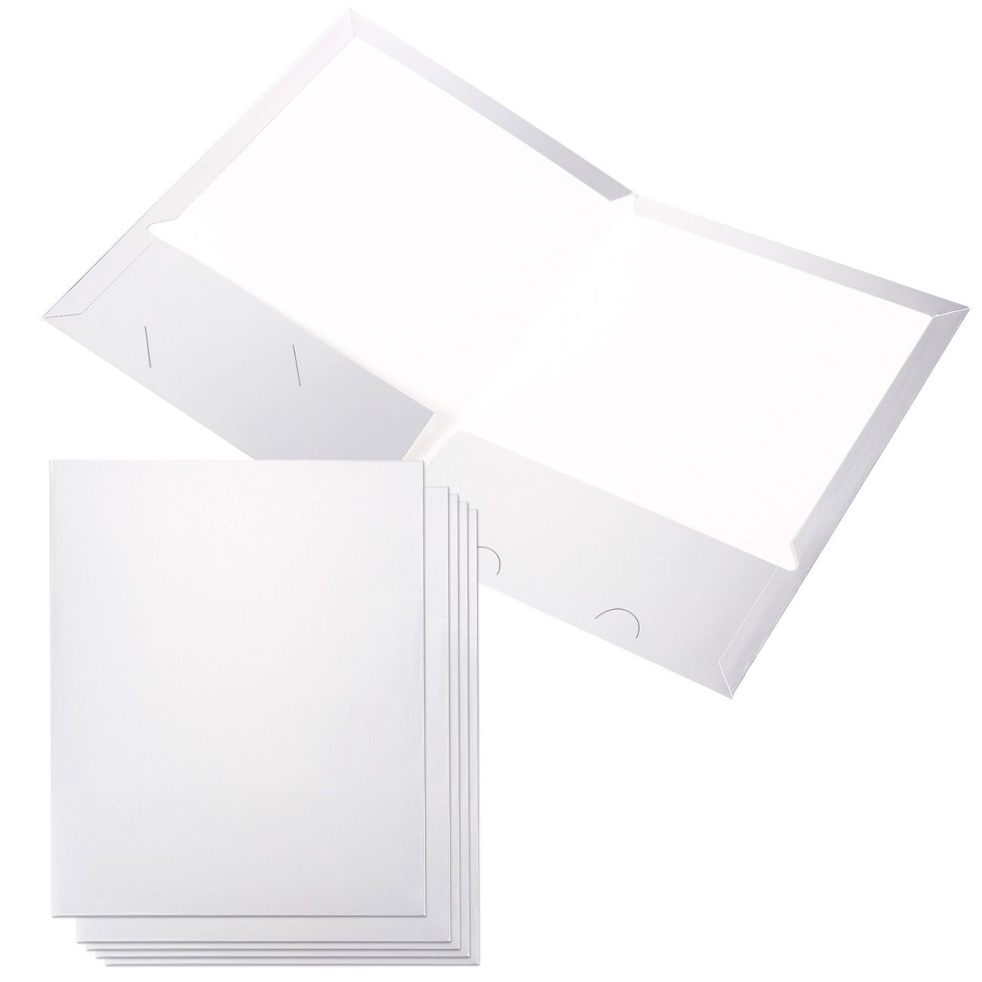Two Pocket Folders Bulk 6Pack Letter Size File Folders, School