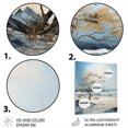 thumbnail image 3 of Designart "Beach Scandinavian silence V" Nautical & Beach Metal Wall Art Prints, 3 of 5