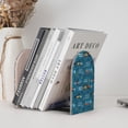 thumbnail image 6 of Lsque Construction Trucks Printed Wood Bookends,Non-Skid Bookend for Shelves,Heavy Duty Support Bookends,Non-Slip Foam Pads for Office, Home, and Library,1 Pair, 6 of 8