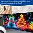 thumbnail image 5 of 157" x 71" FT Christmas Garage Door Cover, Large Outdoor UV Fluorescent Xmas Banner Wrap, Holiday Yard Decor for Home, Garage, and 2025 Christmas Party (F), 5 of 7