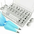 thumbnail image 2 of RyhamPaper 42PCS Cake Decorating Tools Kit Cupcake Piping Tips Pastry Icing Bags Nozzles, 2 of 11