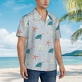 thumbnail image 5 of Goofa Turtles And Shells Hawaiian Shirt for Men, Unisex Summer Beach Casual Short Sleeve Button Down Shirts,Aloha Tropical Floral print shirt-XX-Large, 5 of 9