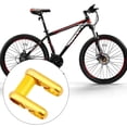 thumbnail image 3 of Eigraketly SP8 bicicleta doble vástago 25,4mm manillar aleación de aluminio elevador moderno elaborado reemplazo bicicleta mango hueco negro Ciclismo Oro Eigraketly OD023856-04, 3 of 6