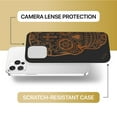 thumbnail image 6 of Case Yard Wooden Case for iPhone-12/12-Pro Soft TPU Silicone cover Slim Fit Shockproof Wood Protective Phone Cover for Girls Boys Men and Women Supports Wireless Charging Cross Skull Design, 6 of 7