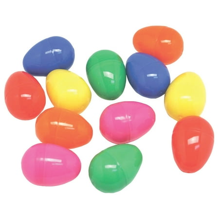 12 Fillable Easter Eggs In Assorted Colors - Ready To Stuff And Hide - Save Money With These Reusable, Durable Eggs - Perfect As Easter Basket Fillers, Kids Party Favors, And Easter Egg Stuffers