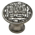 thumbnail image 2 of Knobware C5037 Vintage American Knob 1.12 in. Diameter Basket Weave Muted Nickel, 2 of 4