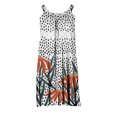 thumbnail image 4 of Vestido de verano para mujer, estampado, sin mangas, con escote redondo, sexy, informal, fluido, para la playa OAVQHLG3B Store  lin121212, 4 of 4