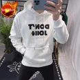 thumbnail image 3 of Sudaderas con capucha para hombre, ropa de hip hop con capucha para hombre, ropa de calle blanca gráfica, emo, divertida, de diseñador, overfit, novedad e invierno, 3 of 5