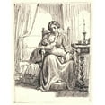 thumbnail image 3 of Wilhelm Marstrand 12x14 Black Modern Framed Museum Art Print Titled - Mother with Director of Child, T.H. Lit Light (1810 - 1873), 3 of 5