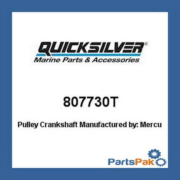 New Mercury Mercruiser Quicksilver Oem Part # 807730T Pulley-Crankshaft