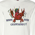 thumbnail image 4 of Inktastic Who's Your Crawdaddy? Mardi Gras Crayfish Long Sleeve T-Shirt, 4 of 5