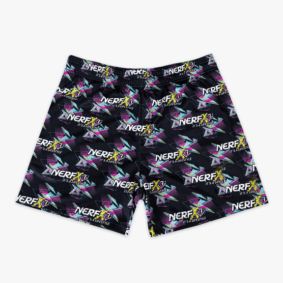 Jimmelo Adults Custom All Print Mesh Shorts Retro Popsicle NERFX Cyber Shorts Beach Streetwear Baseball Summer Sports Short