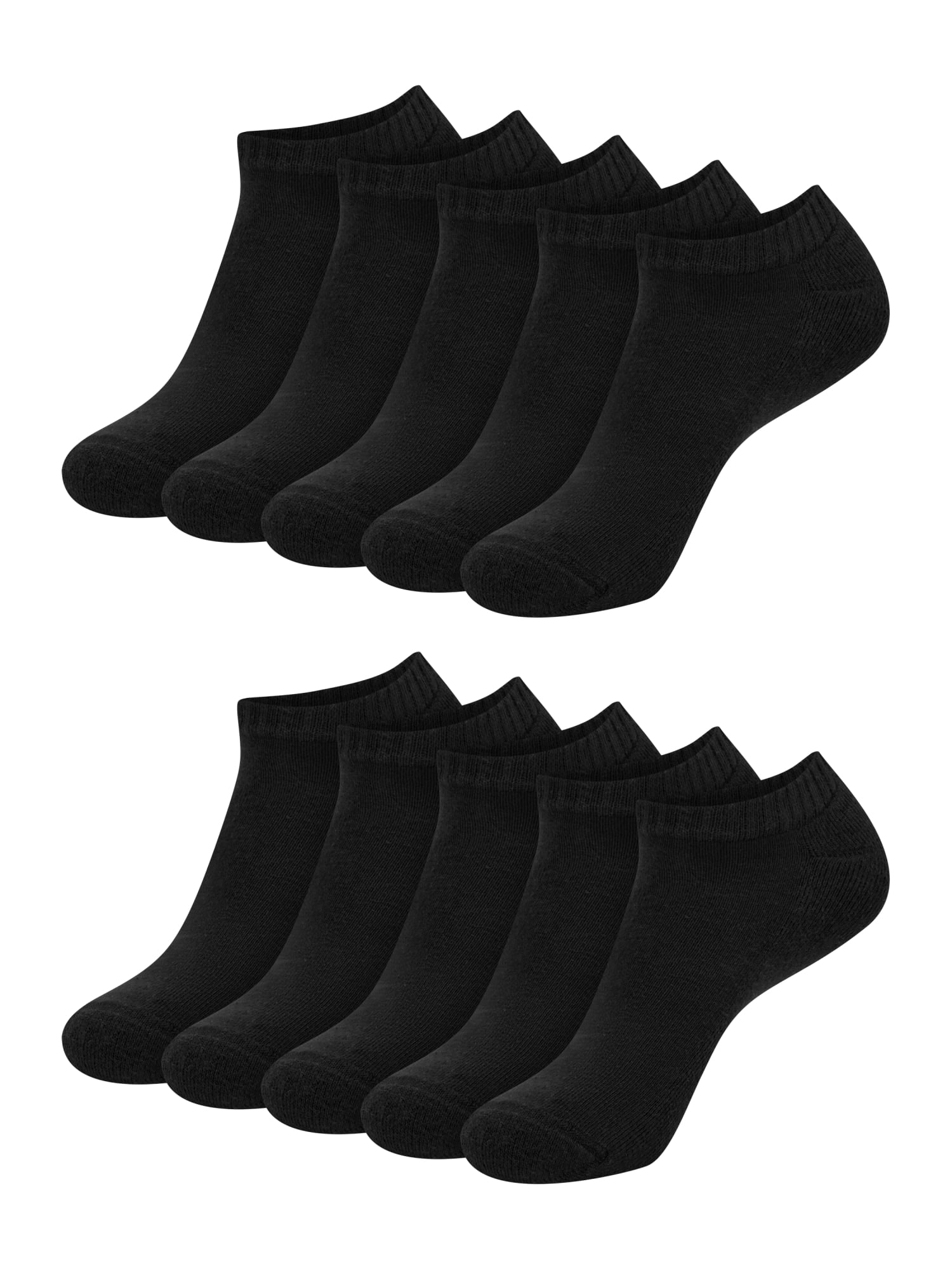 Hanes Womens CottonSoft No Show Socks, 10-Pack, Size 8-12