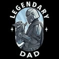 thumbnail image 2 of Men's Star Wars: The Mandalorian Legendary Dad Din Djarin and Grogu  Graphic T-Shirt, 2 of 5