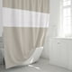 thumbnail image 5 of Cortina de ducha de 180 x 200 cm, resistente al moho, impermeable, con ganchos, resistente al moho, antibacteriana, fácil de limpiar, cortinas de ducha para baño, beige, 5 of 5