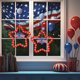 thumbnail image 4 of Decoración de Estrella Led con Bandera | Marquesina Led con Estrella de Cinco Puntas Roja, Blanca y Azul | Funciona con Pilas de Bajo Consumo | Decoración para Fiestas Del Día de La Independencia En, 4 of 6