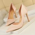 thumbnail image 2 of Zapatos de mujer estilo delgado satén corte superficial lado puntiagudo sexy discoteca adelgazamiento zapato único tacones altos para mujer bombas туфли женски, 2 of 4