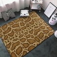 thumbnail image 3 of Area Rugs For Living Room Decor - Classic Snake Print Gold Anti Slip Throw Washable Rugs 3x5 For Bedroom, Soft Indoor Carpet For Bedroom Living Room 60x39In, 3 of 5