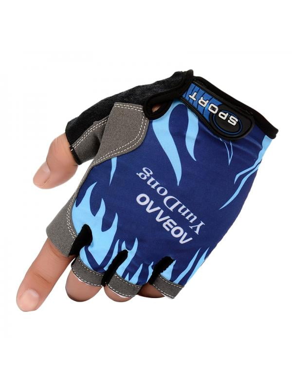 Sport Cycling Half Finger Short Gloves  Shockproof Breathable Men Bike Gloves 
