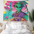 thumbnail image 3 of Tapestry Alien Wall Room Aesthetic, 150 x 100 cm, microtela, 3 of 3