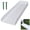 White, variant on Rupoun 4PCS Downspout Splash Block Rain Gutter Extensions Fixable Extender Protect House Foundation, Black, 16.3 in / 41.4 cm
