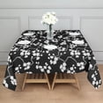 thumbnail image 3 of Pioneer Flower Floral Print Pattern Square Tablecloth,Waterproof Square Table Cover,Wipeable Spillproof Washable Table Cover for Home Kitchen Party Decor 52"x52"(132x132cm), 3 of 6