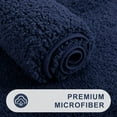thumbnail image 3 of Fluffy Bathroom Rug Mat 24x16,Absorbent Thick Microfiber Mats with Non Slip TPR Backing,Quick Dry Machine Washable Bath Rugs for Bathroom Floor,Bathtub and Shower, 3 of 8