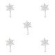 thumbnail image 2 of Yuarrent Árbol de Navidad Topper Estrella Vacaciones Brillo Elegante Decoración Adorno de granja personalizado Copo de nieve Plata Type2 NO2, 2 of 6