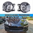 thumbnail image 2 of 1Pair Car Fog Lights W/Bulb for Porsche Cayenne Macan Fiat 500 500L, 2 of 5