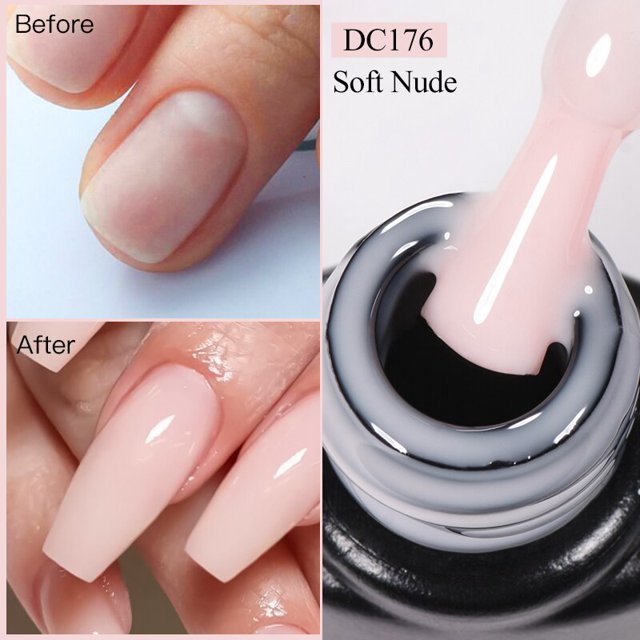Mtssii-esmalte de uñas de Gel blanco lechoso, extensión rápida, barniz de uñas Nail Art, Gel duro de construcción desnuda, extensión acrílica semipermanente, 7ml
