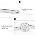 thumbnail image 2 of WESIEVYA 2Pcs Hydraulic Support Cabinet Hinge Rod Silver Zinc Alloy for Adults, 2 of 4