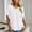 White, variant on Womens Summer T Shirts Trendy Chiffon Solid Color Pleated Crew Neck Short Sleeve Tops Casual Relaxed Fit Workout Tee Blouses