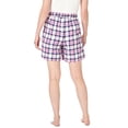 thumbnail image 2 of Dreams & Co. Plus Size Flannel Pajama Short, 2 of 3