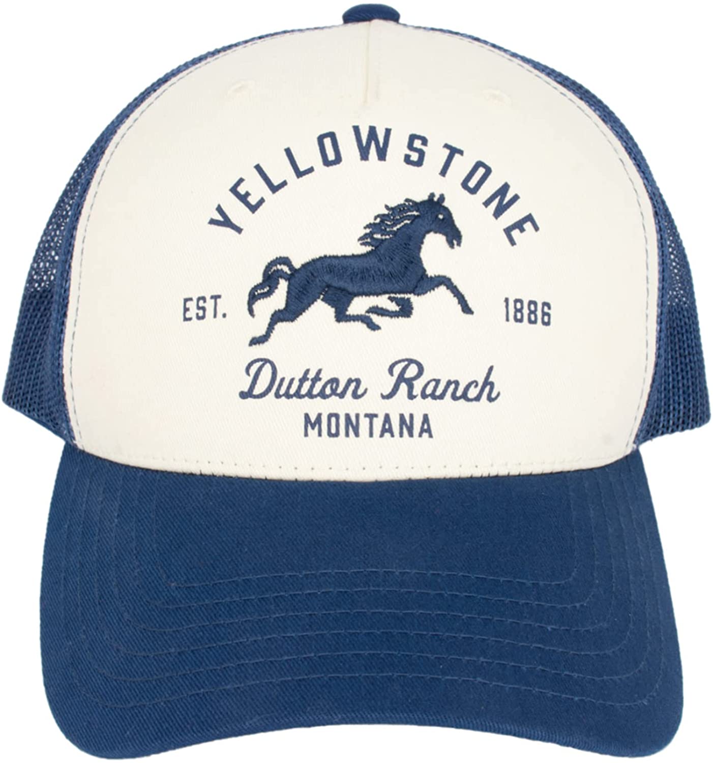 Casquette Baseball Vintage Yellowstone Dutton Ranch - Coton Délavé, Logo Brodé, Coupe Classique, Tailles Réglables